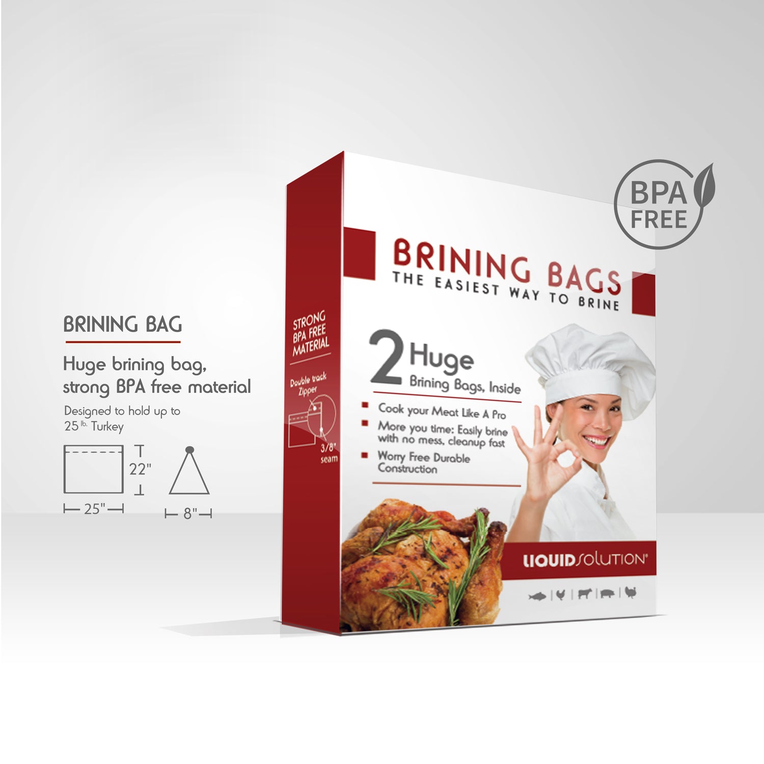 Brining Bags from Liquid Solution – 2 Pack